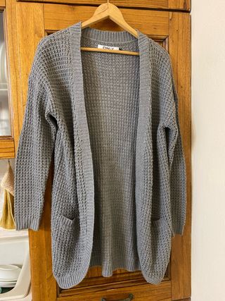 Cardigan Only Grigio Taglia L