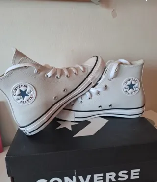 Zapatillas Converse All Star grises claras