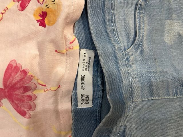 Lote 3 conjuntos falda-jersey y jeans-camiseta