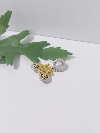 Charm Pandora Bicicleta dorado y plateado 