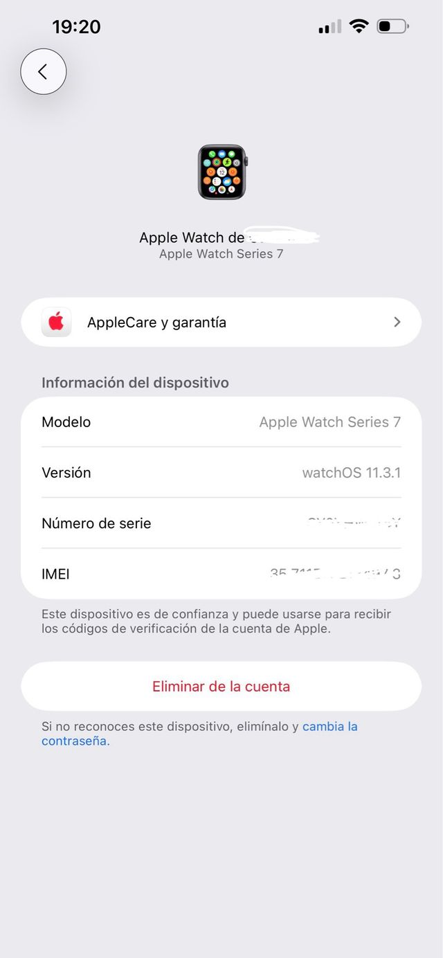 Apple Watch Series 7 Negro/Plata