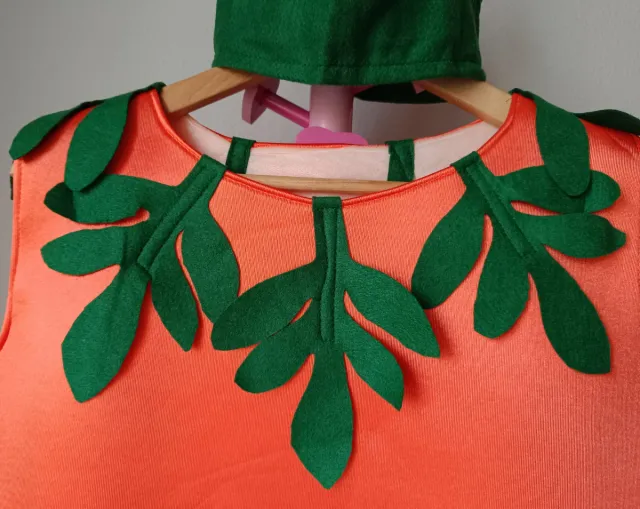 Disfraz Zanahoria (para chica).
Hecho a mano.