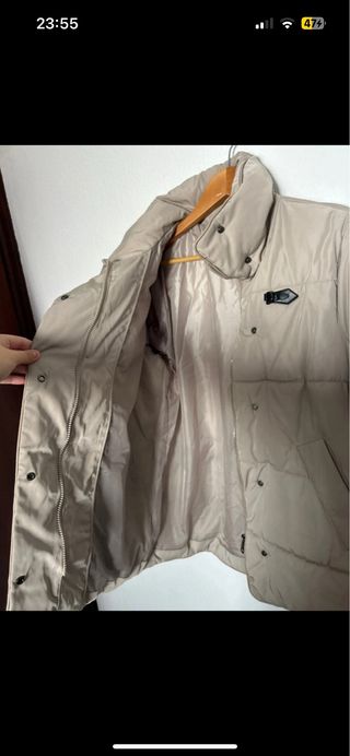 Abrigo Anorak Easy Wear Beige Talla M