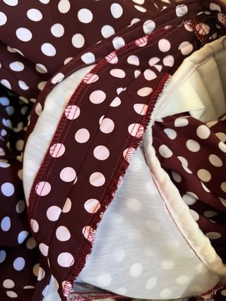 Vestido Rociero Flamenco Lunares Marrón