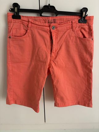 Bermudas niño naranja talla 15-16 años