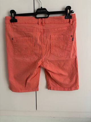 Bermudas niño naranja talla 15-16 años