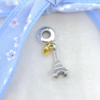 CHARM PARIS TORRE EIFFEL CORAZON DORADO
