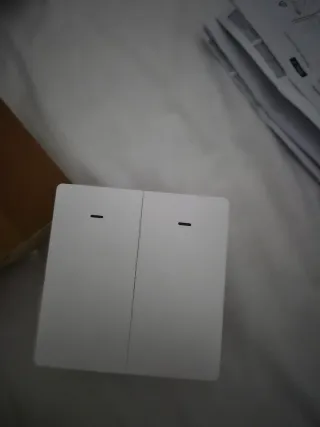 Interruptor doble blanco