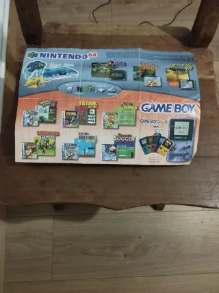 Póster Juegos Nintendo 64 y Game Boy