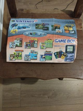 Póster Juegos Nintendo 64 y Game Boy