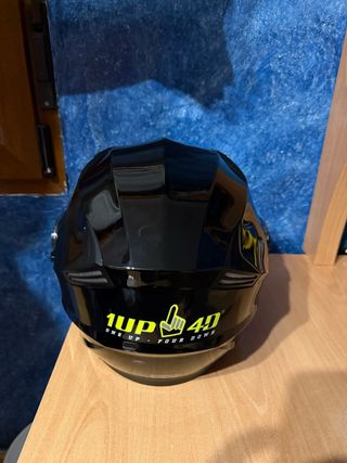 Casco Moto Quad Negro 1UP 40