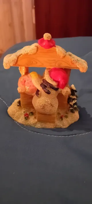 Statuina Natale Pupazzo Neve Pozzo