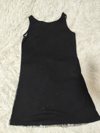 Camiseta tirantes larga lentejuelas