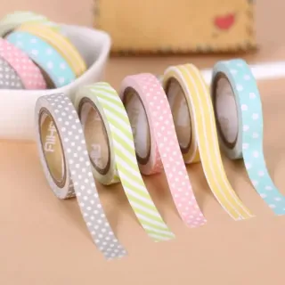Pack 5 cintas washi tape decorativas