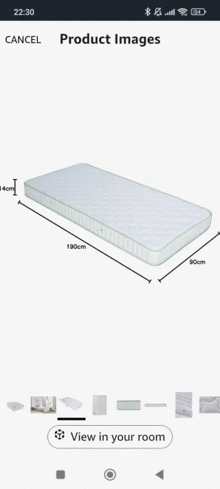 Somier y colchón 90x190