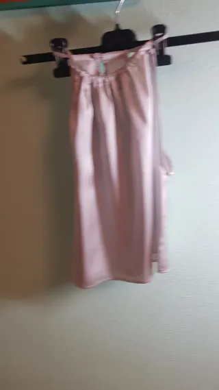 Top rosa/gris mujer