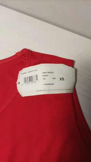 Camiseta sin mangas Errea roja