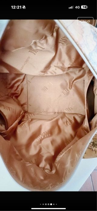 Borsa Prima Classe Beige/Rosa