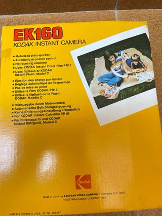 Cámara Instantánea Kodak EK160  practicamente nuev