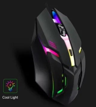 Ratón Gaming RGB Negro Multicolor