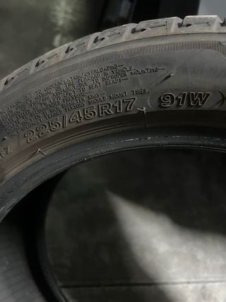 Pareja Neumáticos Bridgestone 225/45/R17 -91W