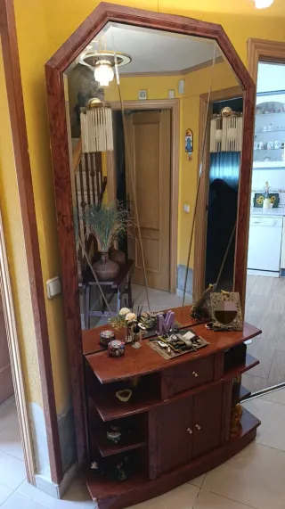 Mueble recibidor con espejo 