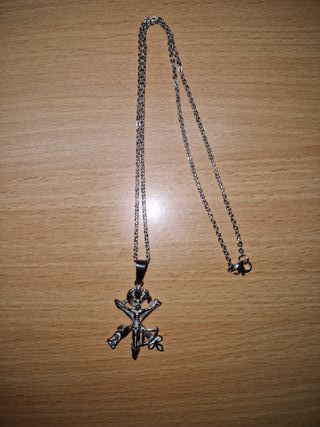 Cadena y Medalla Cristo de la Buena Muerte Plata