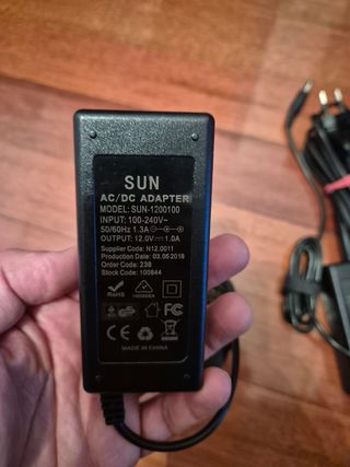 Adaptador Corriente SUN 12V 1A