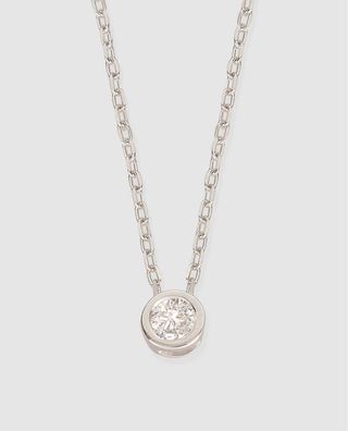 Colgante Oro 18k Diamante 0.06 Cts Certificado Mío
