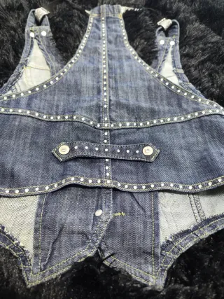Chaleco vaquero con strass