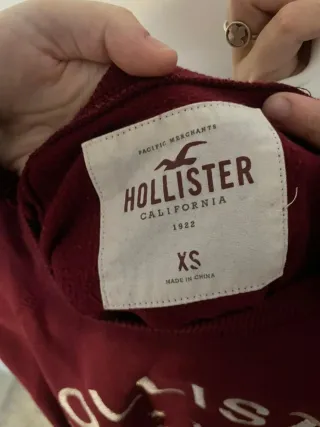 Sudadera Hollister Burdeos Talla M