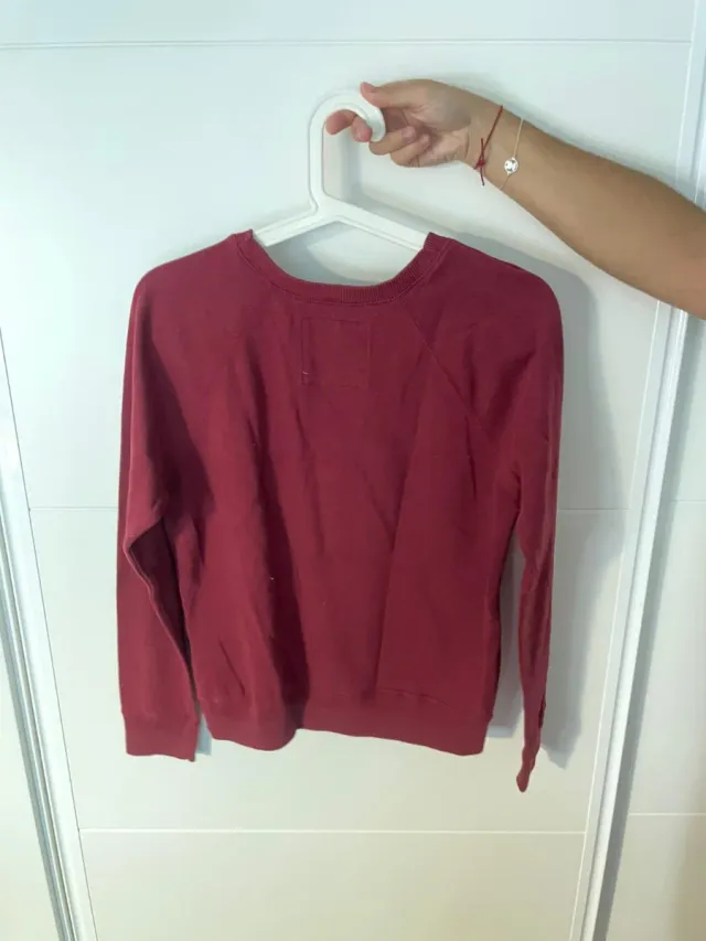 Sudadera Hollister Burdeos Talla M