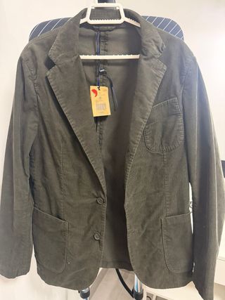 Americana Scalpers Talla 48 Gris Corduroy