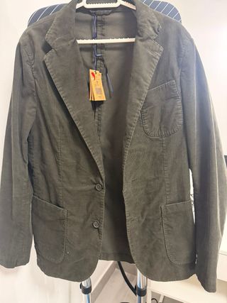 Americana Scalpers Talla 48 Gris Corduroy