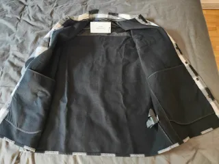 Sobrecamisa Calvin Klein Cuadros Blanco y Negro