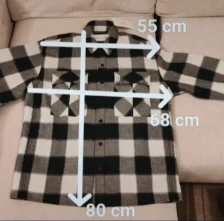 Sobrecamisa Calvin Klein Cuadros Blanco y Negro