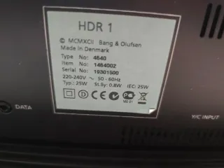 Bang & Olufsen Beomaster 6500 y HDR 1