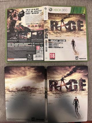 RAGE XBOX 360 PAL/ESP + Steelbook