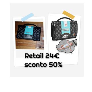 Fasciatoio portatile da viaggio 