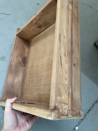 Cómoda de madera maciza envejecido