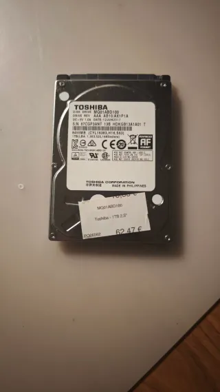 Disco Duro Toshiba 1TB 2.5 HDD