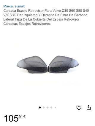 Carcasa Espejo Retrovisor Fibra Carbono