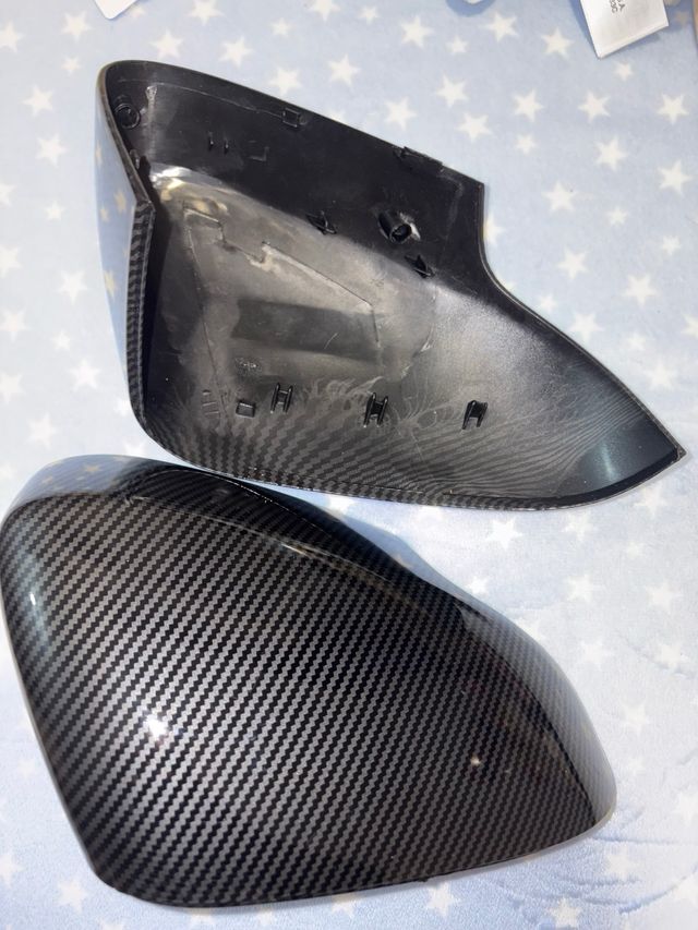 Tampa do espelho retrovisor em fibra de carbono