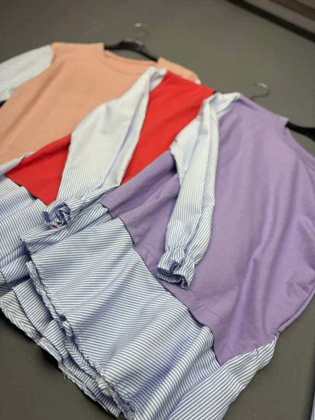 Jersey con blusa de rayas integrada Talla única