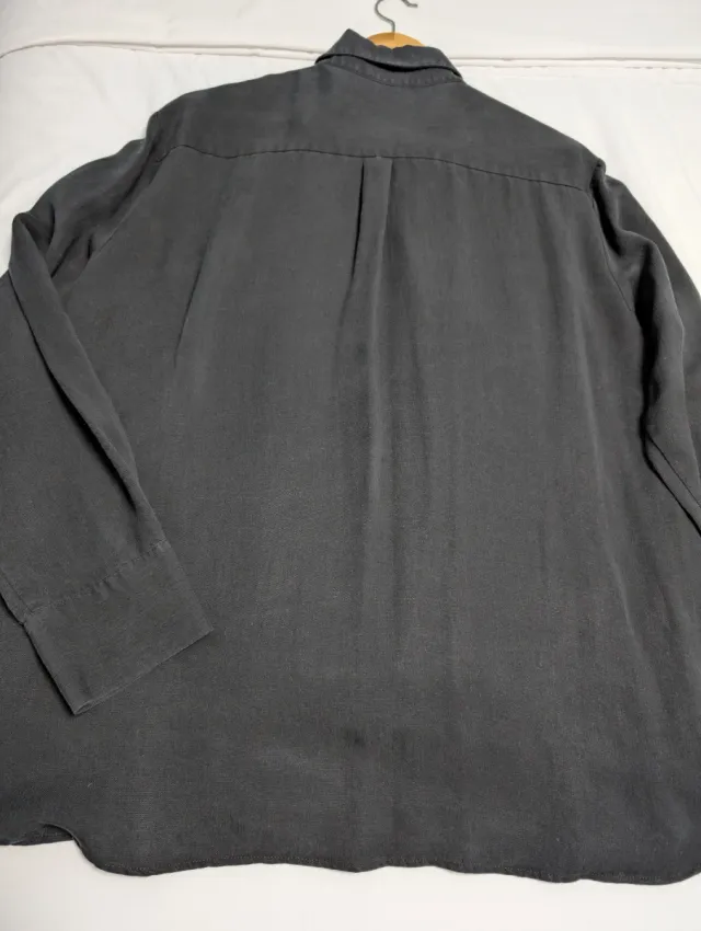 Camisa Zara Negra Manga Larga