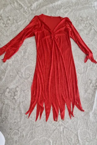 Disfraz Vestido Diablesa Rojo Talla Única