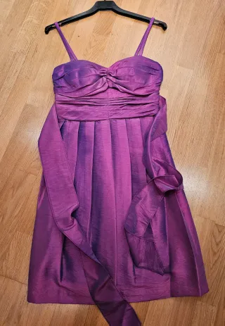 Vestido de fiesta morado. Talla S. Nuevo