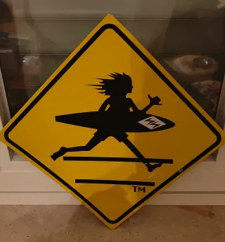 Cartello Serfista stile segnale stradale