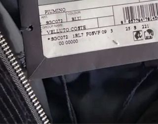 Abrigo Cazadora Prada Corduroy marino Original