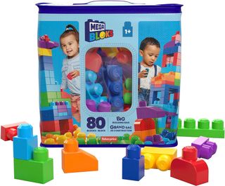 💰 - Mega Bloks Bolsa clásica con 80 Bloques de con